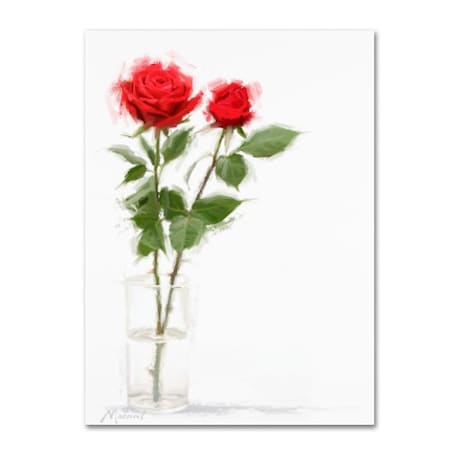 The Macneil Studio 'Roses In Water' Canvas Art,14x19